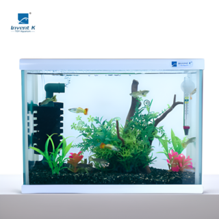 어항 세트 미니 구피 수족관 BS325 32X20X24, 어항+5종기본세트+인조유목풀세트, 측면여과기, 1개