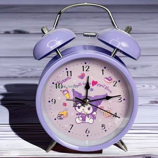 兒童時鐘 兒童早敎學小鬧鐘 臺式靜音 學生時鐘 桌麵兒童學習自律 床頭多功能錶 電子時鐘, 庫洛米鬧鐘