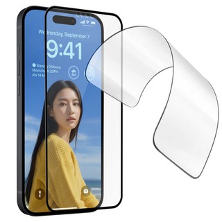 캔모어 깨지지 않는 두꺼운 지문방지 액정보호 필름, 2개