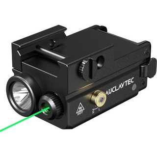피스톨 플래시라이트 레드 레이저 콤보 420 루멘 라이트 충전 통계 피카티니 MIL-STD-1913 레일용 글록용(배터리 내장)용으로 적합, Black-Green Laser