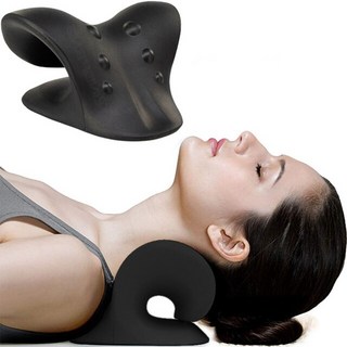 목스트레처 베개 릴랙서 자궁 경부 견인 장치 자세 교정기 척추 지압 요법 정렬 통증 완화 범프 마사지, 1개