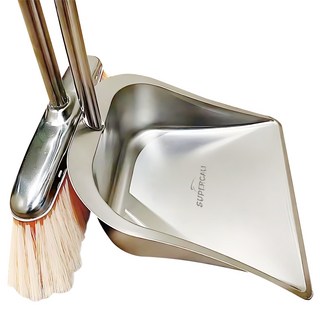 슈퍼캘리 스테인리스 빗자루 쓰레받기 세트, 1세트