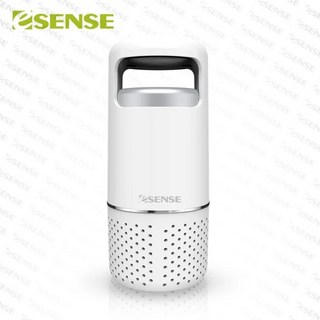 ESENSE 逸盛 觸控 USB 負離子空氣清淨機 杯架 防塵 附HEPA濾網 低噪音, 出風口90度, White
