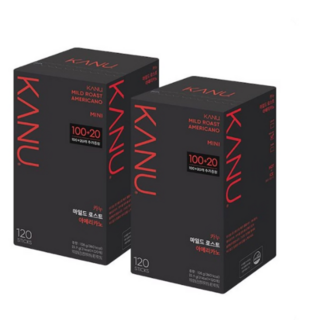 카누 마일드로스트 아메리카노 미니 총240T+사은품(모바일 기프티콘), 900mg, 120개입, 2개