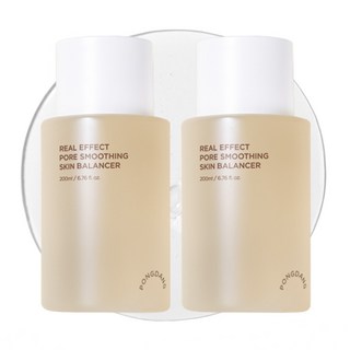 [모공탄력] 퐁당 리얼 이펙트 포어 스무딩 스킨 모공 밸런서, 200ml, 2개