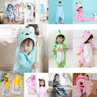 정성몰 여름 물놀이 필수 아이템! 유아 아기 아동 비치가운 모음(1세 ~ 10세) 어린이 후드가운 면 100%
