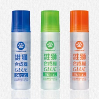 開發票 雄獅 膠水 HG-5010 秘書膠水 約50ml 台灣製造 一瓶入 文具 漿糊 合成糊 透明膠水 馬卡龍膠水, 50 c.c., 1瓶