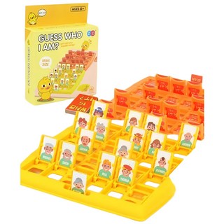 ZD 猜猜我是誰 迷你版 益智桌遊 ZD-090 親子雙人派對遊戲, 黃色，藍色，綠色, 1個