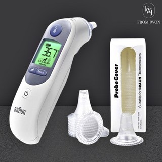 브라운 체온계 필터 캡 20개 귀 체온 측정기 렌즈 리필 써모스캔 호환 아기 신생아 위생