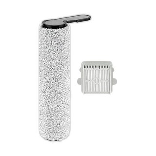 (2팩) Roborock F25/ F25 LT/ RT/ ACE/ ALT/ ACE Combo/ Combo/GT 습식 건식 진공 청소기용 교체 브러시 롤러 및 HEPA 필터 1개, F25 브러시 롤러 1개 + HEPA 필터 1개