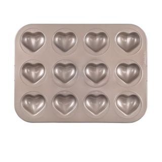 아노마드 통통하트 마들렌틀 팬 12구 골드, 10개