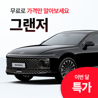 [A1AUTO 전용상담] 그랜저 신차 장기렌트 무보증 설계형 패키지 (초기비용 0원 가능), 프리미엄 7종 출고서비스, 1GB