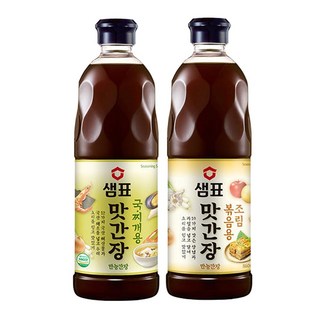 샘표 맛간장 860ml 국 찌개용 1개 + 조림볶음용 1개, 샘표 맛간장, 860ml, 국 찌개용, 1개 + 조림볶