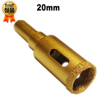 블랙불 타일기리 20mm 타일홀쏘 유리홀쏘 융착 코어 비트 홀커터 홀카타 대리석홀쏘 다이아몬드홀쏘, 1개