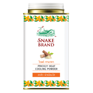 蛇牌爽身粉-黃檀木，清爽控油，舒緩肌膚，告別黏膩，持久舒適, 140g, 1個