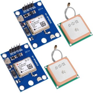 2pcs GY-NEO6MV2 NEO-6M GPS 모듈 비행 제어 모듈 지원 3.아두이노 STM32 라즈베리 파이 ESP32용 세라믹 안테나가 장착된 3V-5V 전원 공급 장치