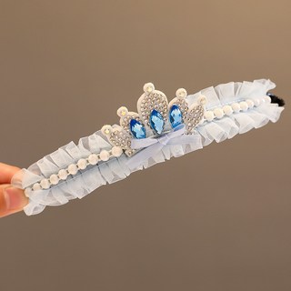 圓通寶飾 公主皇冠盤髮扣 女童丸子頭抓夾 女孩盤髮馬尾固定髮夾