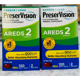 바슈롬 프리저비전 AREDS 2 포뮬러 소프트젤, 2개, 120정