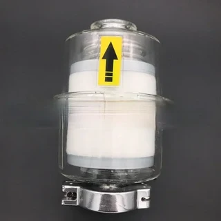 호환 2x z 2X 오일 미스트 제거 장치 진공 펌프용 오일 분리 배기 필터 KF25 KF40 인터페이스 0.1 미크론