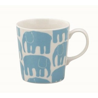 日本製 芬蘭品牌 大象圖案 馬克杯, 藍色(18-2A), 1個