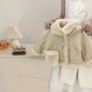 新竹出貨 女童 2025秋冬新款 套裝 女寶寶 防風 保暖 刷毛加厚 外套 一件式絨 寬褲 兩件套 韓版 洋氣