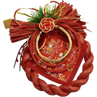 9059515 새해 장식 데코 장식품 인테리어 선물 Snughom 설날 수제 키트 세련된 모던 미즈히키 인테 변신 촬영배경 원격근무 벽걸이 공예지 멀티컬러 2023년 묘년 디자, 레드/XL