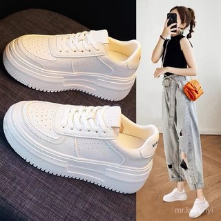 限時下殺 35 40小白鞋女厚底鞋增高鞋闆鞋增高厚底白色休閒鞋女鞋2024新款夏季女鞋子增高休閒透氣運動闆鞋爆款X