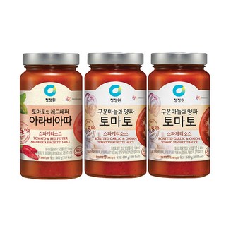 청정원 파스타소스 로제 600g 2개 + 토마토 600g 1개, 1세트