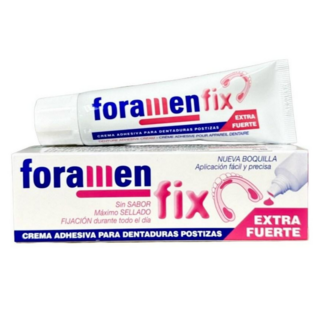 西班牙Foramen假牙黏著劑45g 超強黏著力 無味配方 精準塗抹 假牙固定, 1個裝, 1個