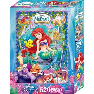 肚量書店 京甫 迪士尼公主520片盒裝拼圖(附固定劑)MIT正版授權，挑戰專注力，親子互動首選, 1個