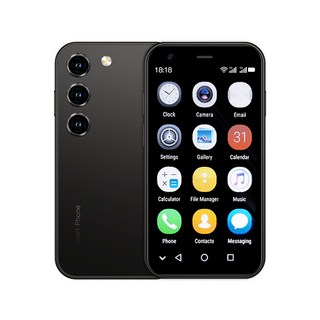SOYES S26 초박형 스마트폰 2GB RAM 16GB ROM 안드로이드 8.1 듀얼 SIM 스탠바이 1000mAh 3G 네트워크 컴팩트 휴대폰, Black
