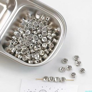 字母串珠 diy手串珠 復古亞克力飾品 扁圓字母英文字母 亞克力串珠 diy手鏈項鏈手機鏈 字母手串珠 diy手鏈配件, 方塊字母隨機混裝,26個, 1個