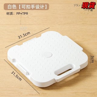 臺灣爆款-可移動平板車家用可拼接帶輪烏龜車花盆電器重物搬運車物品小推車, 平板推車-白色, 1個