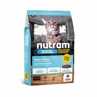 Nutram 紐頓 專業理想系列 I12 雞肉豌豆 維持體態 成貓飼料 5.4kg, 1個, I12 (雞肉+豌豆) 維持體態成貓,1.13KG