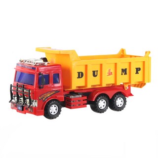 小崴生活館 WISDOM 仿真砂石車玩具車 - 磨輪動力工程車，兒童益智玩具, 紅色, 1個