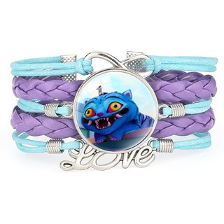 KPOP了獵魔女團拼色多層編織手鍊小清新寶石手環可調節手鐲小禮物, 1個, 62234011-25mm