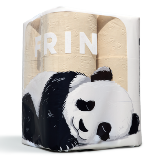 FRIN 먼지 줄인 대나무 천연펄프 3겹 화장지, 1세트, 12롤, 33m