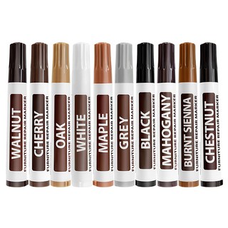 OKEE 가구 흠집제거 마카펜 가구보수펜 메꿈이 10색, 혼합색상, 1세트
