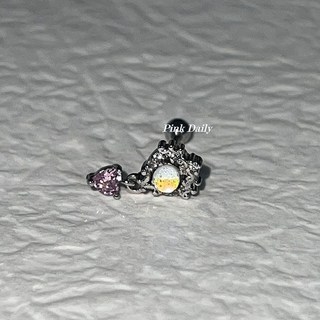 甜心 飾品 粉色欧泊Daily石耳骨渐变耳骨澳宝爱心蝴蝶耳蜗耳钉螺丝耳环