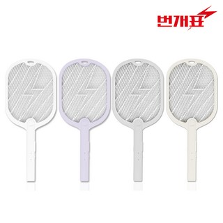 번개표 충전식 전기 모기채 파리채 C타입, 베이지, 1개