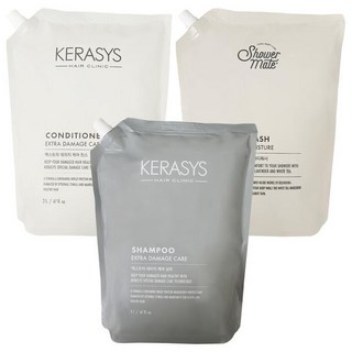 케라시스 대용량 샴푸 린스 바디워시 2000ml x 6개 대용량샴푸 리필용 바디클렌져, 케라시스 엑스트라 데미지케어 샴푸 x