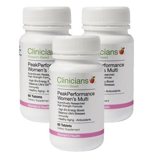클리니션스/클리니션즈 피크 퍼포먼스 우먼즈 멀티 비타민 60 정 X 3개, 60정, 1세트