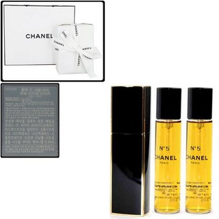 [선물포장+쇼핑백] 샤넬 넘버5 EDP 트위스트 앤 스프레이 (본품 20ml 1개 + 리필 20ml 1개)