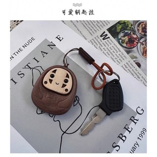 宮崎駿系列 黑胡桃木質 無臉男 龍貓 造型鑰匙扣 包包掛件 創意飾品, 1個, 黑胡桃無臉男挂件, 黑胡桃無臉男挂件