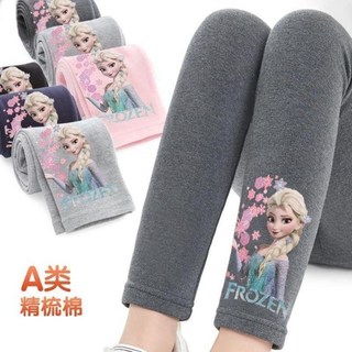 【秋冬兒童保暖褲子】女童打底褲春秋季冰雪奇緣愛莎公主棉質外穿襪褲兒童長褲女孩褲子
