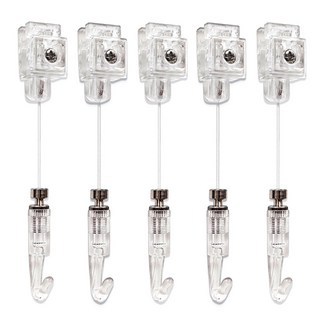 픽쳐앤걸이 틈콕 무타공 못 없이 액자걸이, 5개, 투명