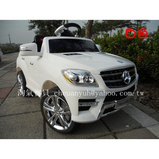 【淘氣寶貝】兒童電動車 正版賓士授權ML350 電動遙控童車 MP3/藍芽功能 現貨, 1個, 白色