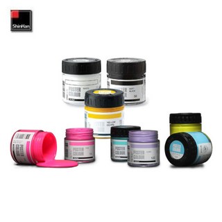 신한 전문가용 포스터칼라 낱색 40ml, $P7L_51 WHITE, 1개