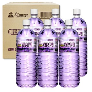 산도깨비 에탄올 워셔액 라벤더향 1.8L, 6개