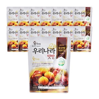 밤뜨래 우리나라 맛밤, 50g, 15개